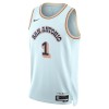 Maillot Basket Homme San Antonio Spurs Victor Wembanyama 2024-25 Nike City Edition Bleu Swingman